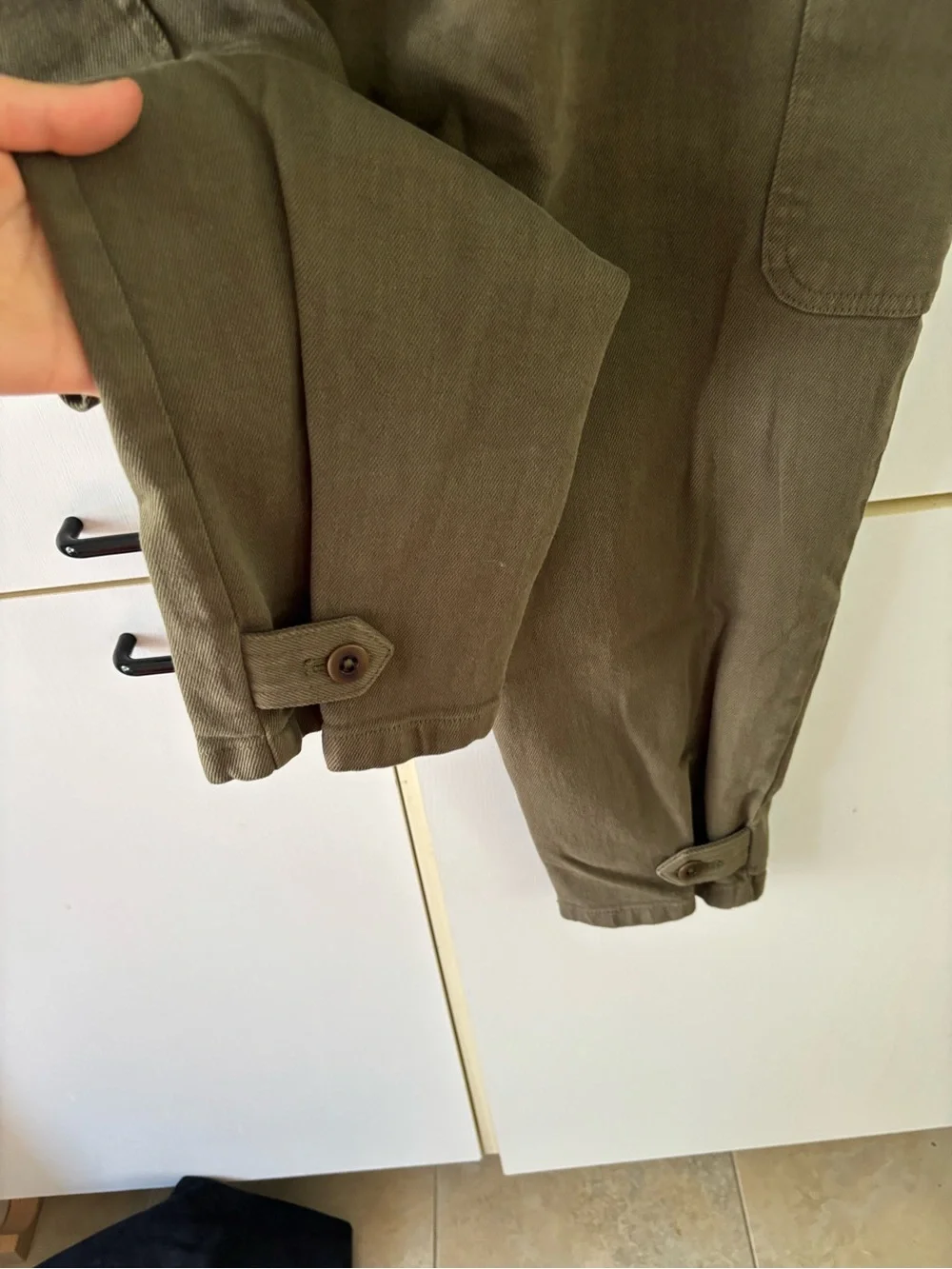 Wilfred Free Olive Cargo Tapered Utility Pants Size 10 Minimalist - Picture 8 of 12
